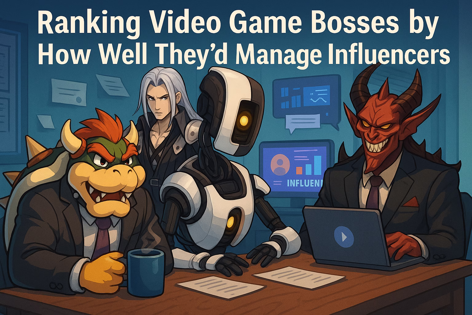 Ranking Video Game Bosses by How Well They’d Manage Influencers