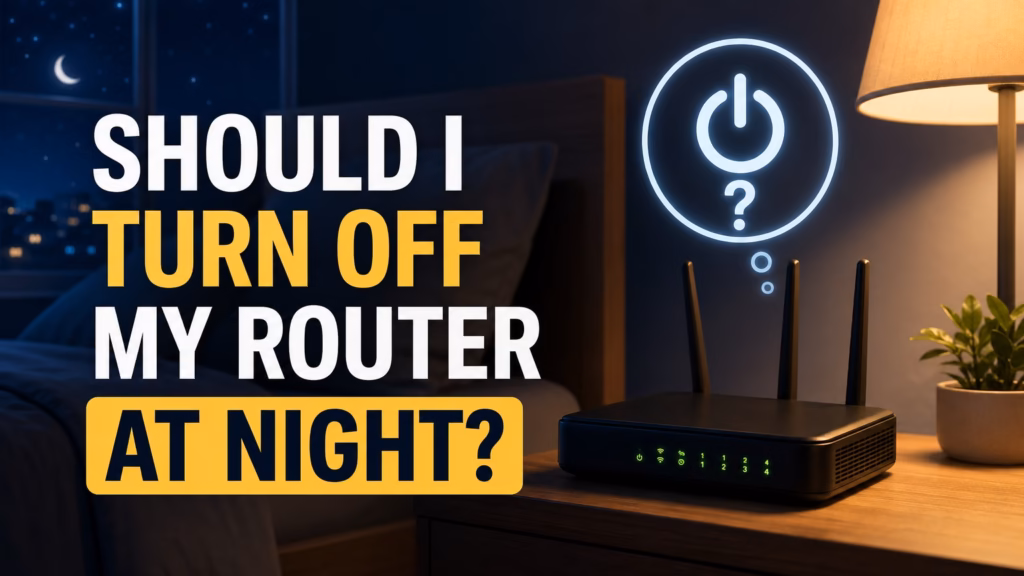 should i turn off my router at night