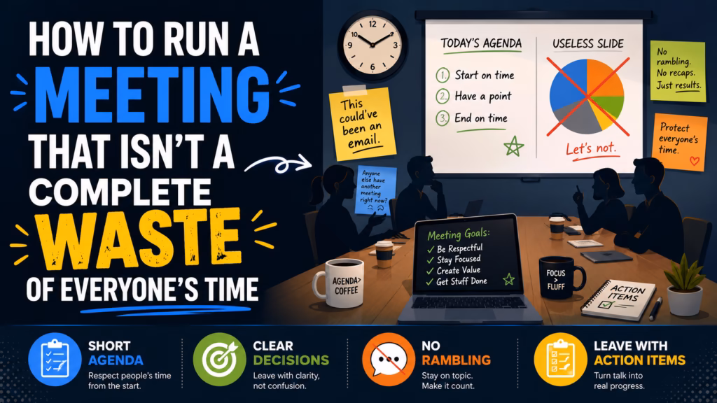 How to run an effective meeting