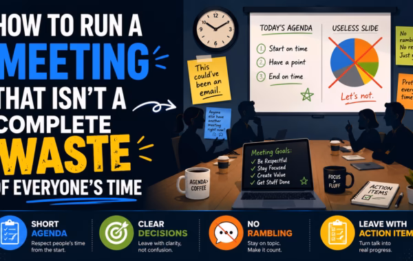 Illustration representing running an effective meeting