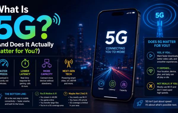 Illustration explaining what 5G is