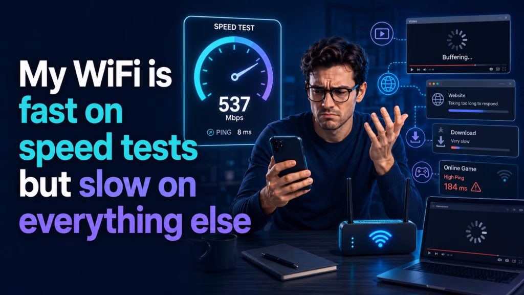 WiFi Fast on Speed Test But Slow on Everything
